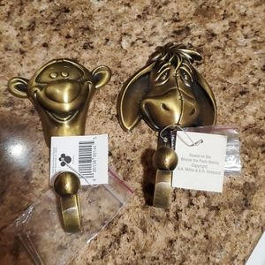 Disney Metal Tigget and Eeyore wall hooks